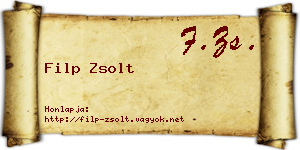 Filp Zsolt névjegykártya