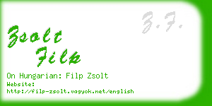 zsolt filp business card